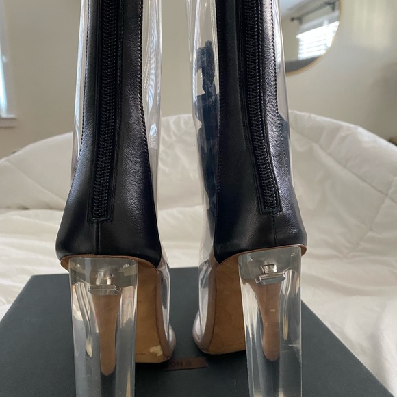 Yeezy Season 3, clear PVC ankle boot- plexi transparent heel - Picture 2 of 14